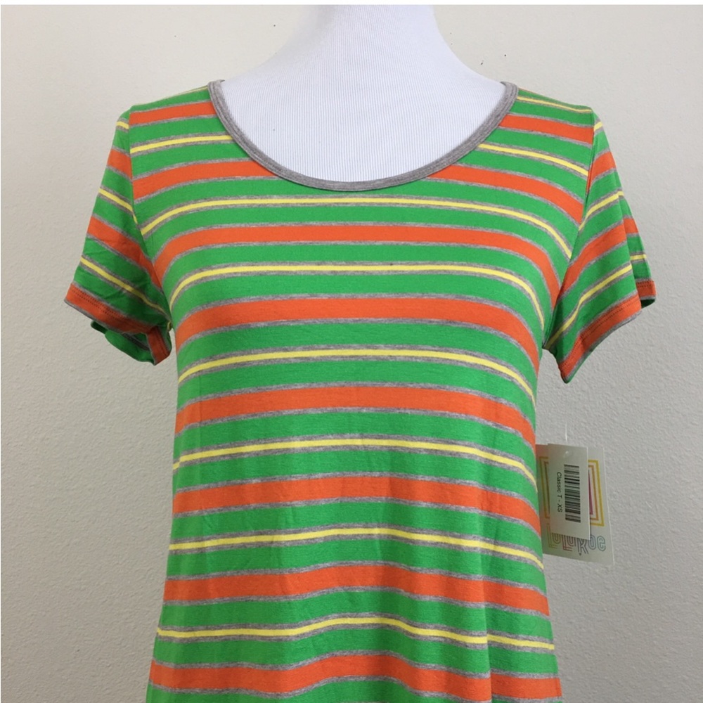 Women’s Tops, Classic T, Lularoe Classic T, Blouse, Striped Top